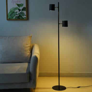 Orren Ellis 55.5'' Black LED Tree Floor Lamp & Reviews - Wayfair